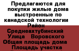 Предлагаются для покупки жилые дома выстроенные по канадской технологии › Район ­ Среднеахтубинский  › Улица ­ Воровского › Общая площадь дома ­ 85 › Площадь участка ­ 10 - Волгоградская обл., Среднеахтубинский р-н, Средняя Ахтуба рп Недвижимость » Дома, коттеджи, дачи продажа   . Волгоградская обл.